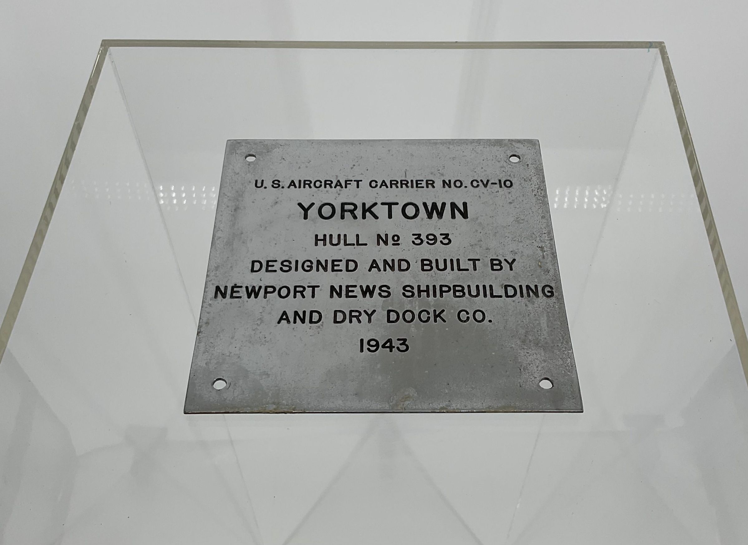 Primary Image of USS Yorktown (CV-10) Hull Plaque