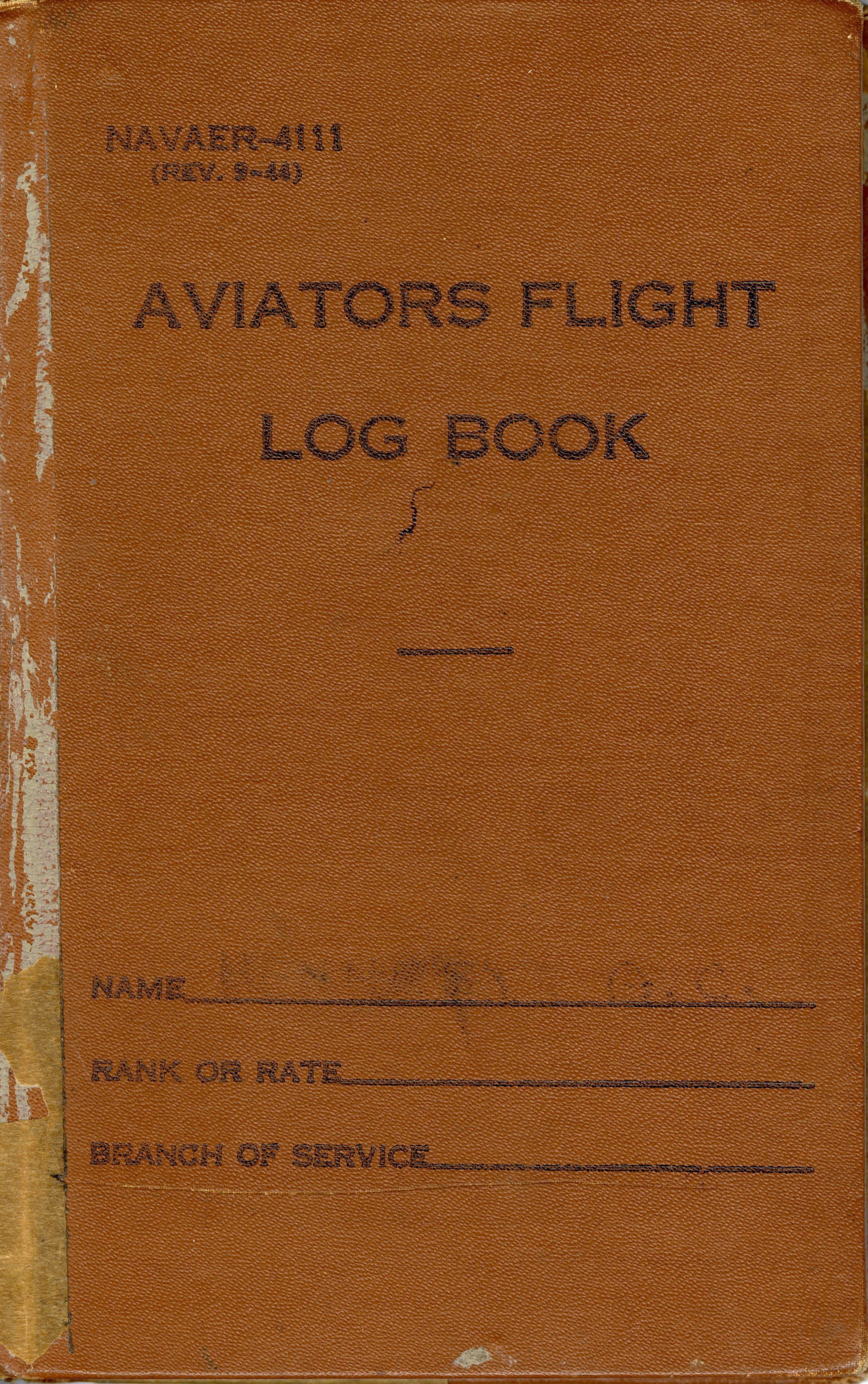 Primary Image of Aviators Flight Log Book of Gerald Hennesy (1950-1958)