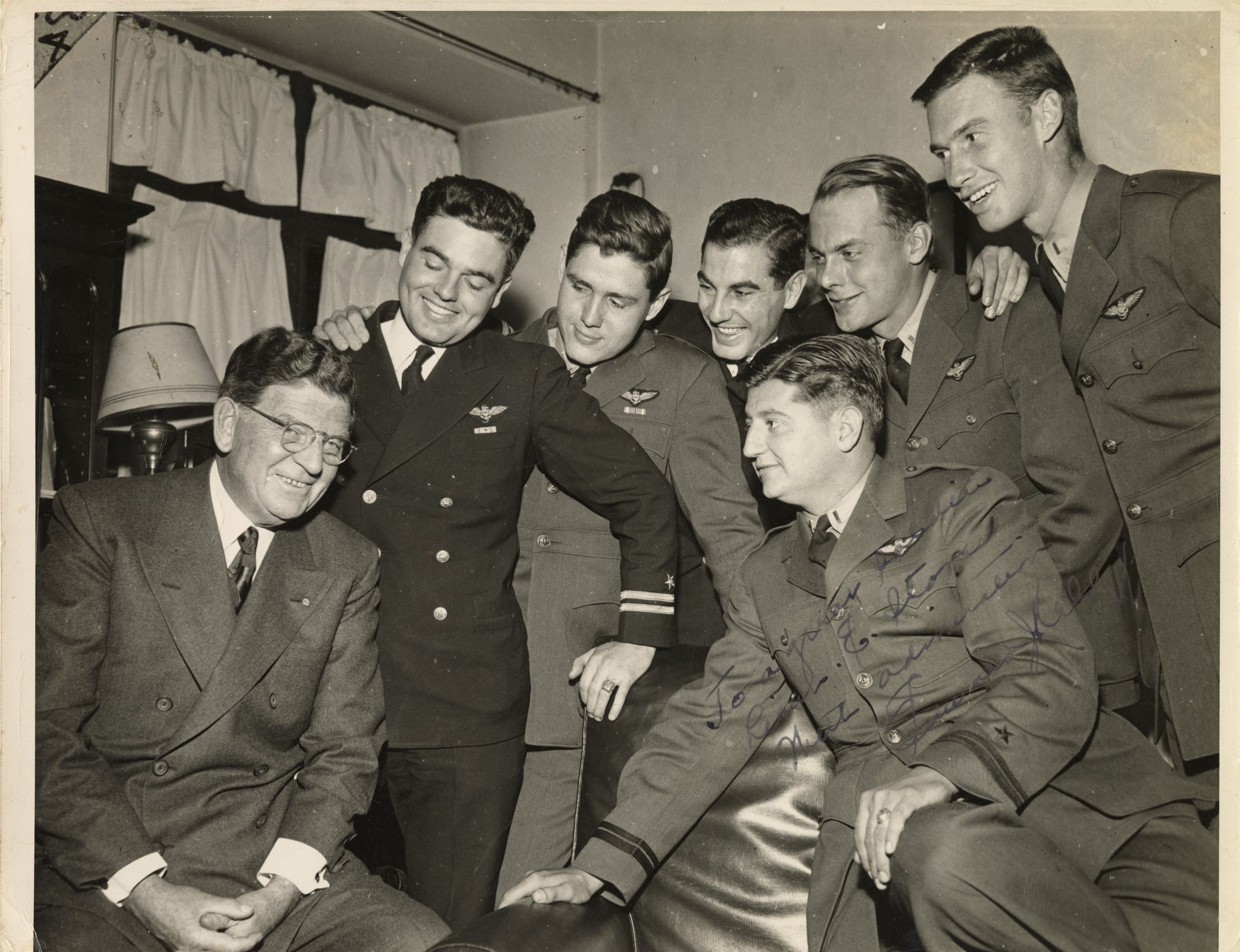 Primary Image of Mayor Edward Kelly Meets the Members of Fighting Squadron Five (VF-5)