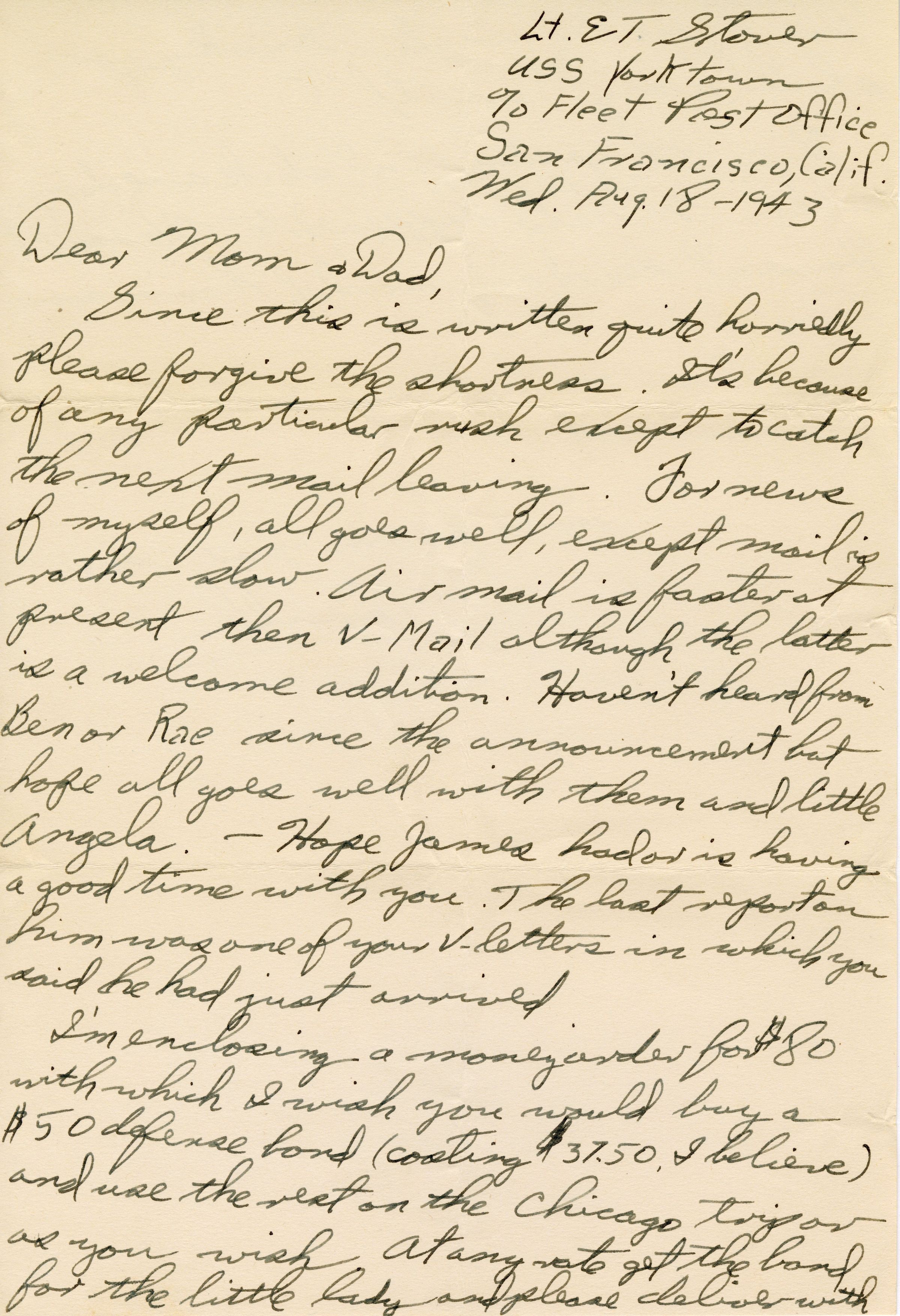 Primary Image of Letter From Elisha 