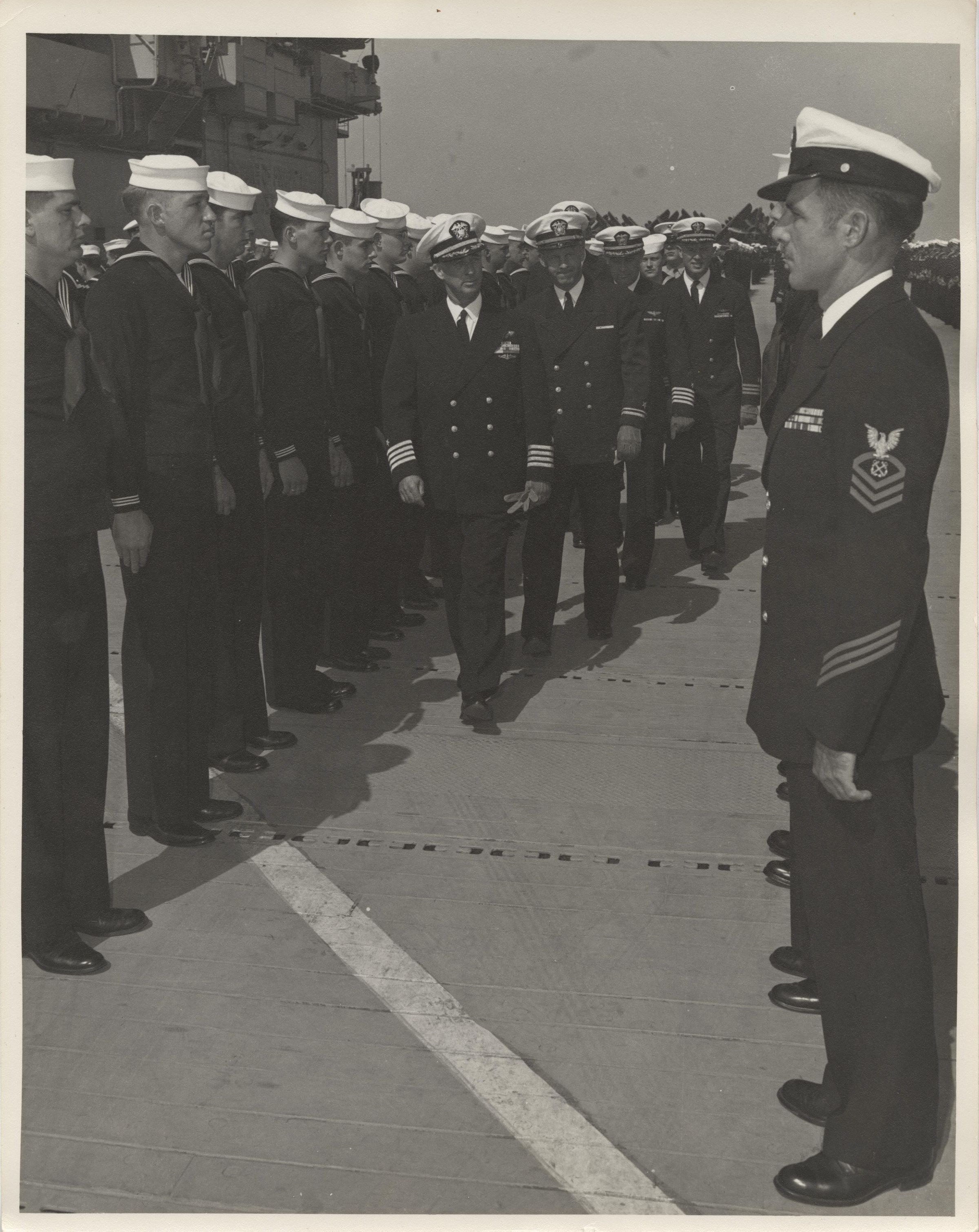 Primary Image of The First Inspection of the Crew by Captain Arnold W. McKechnie