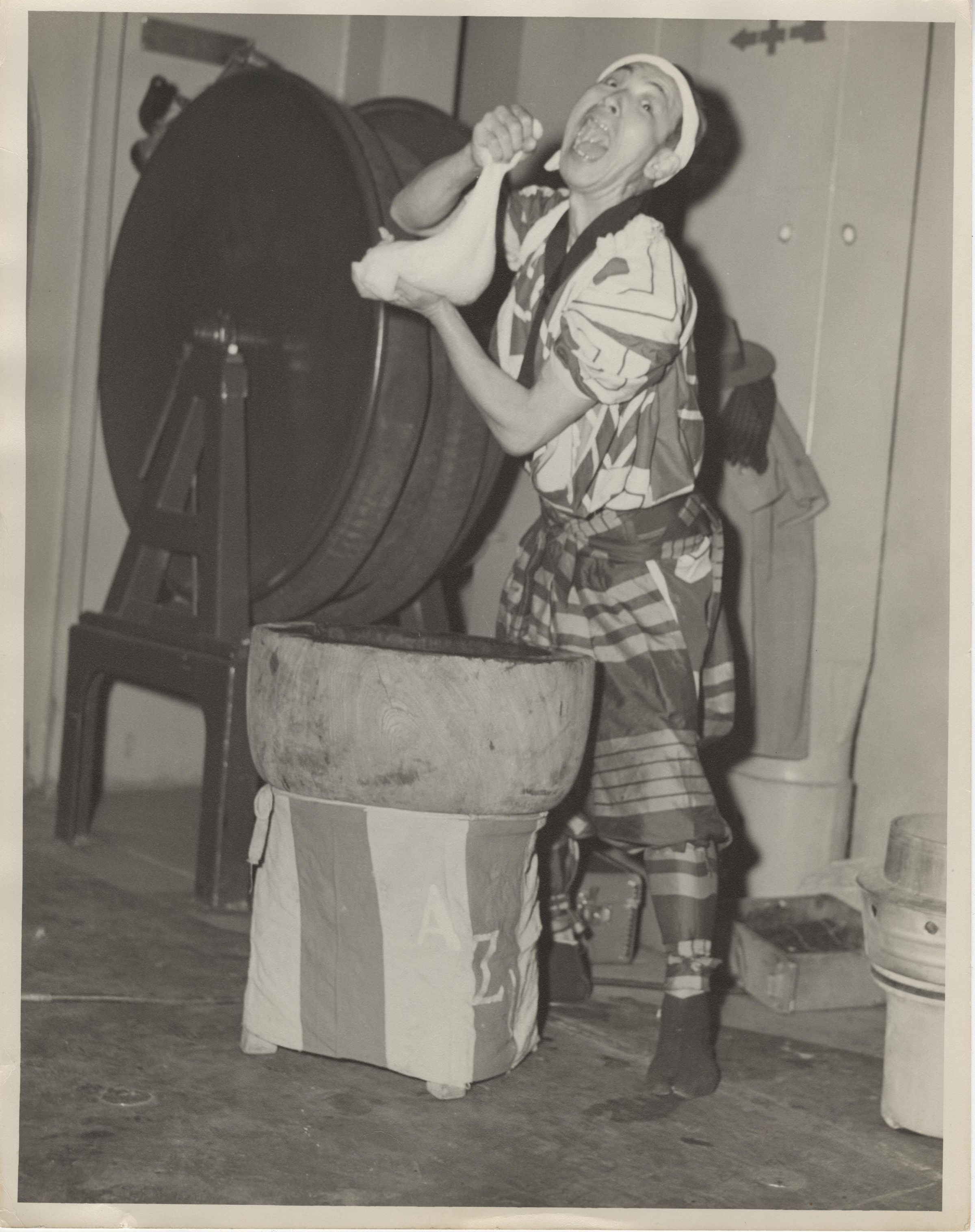 Primary Image of Performer Making Ceremonial Rice Bread