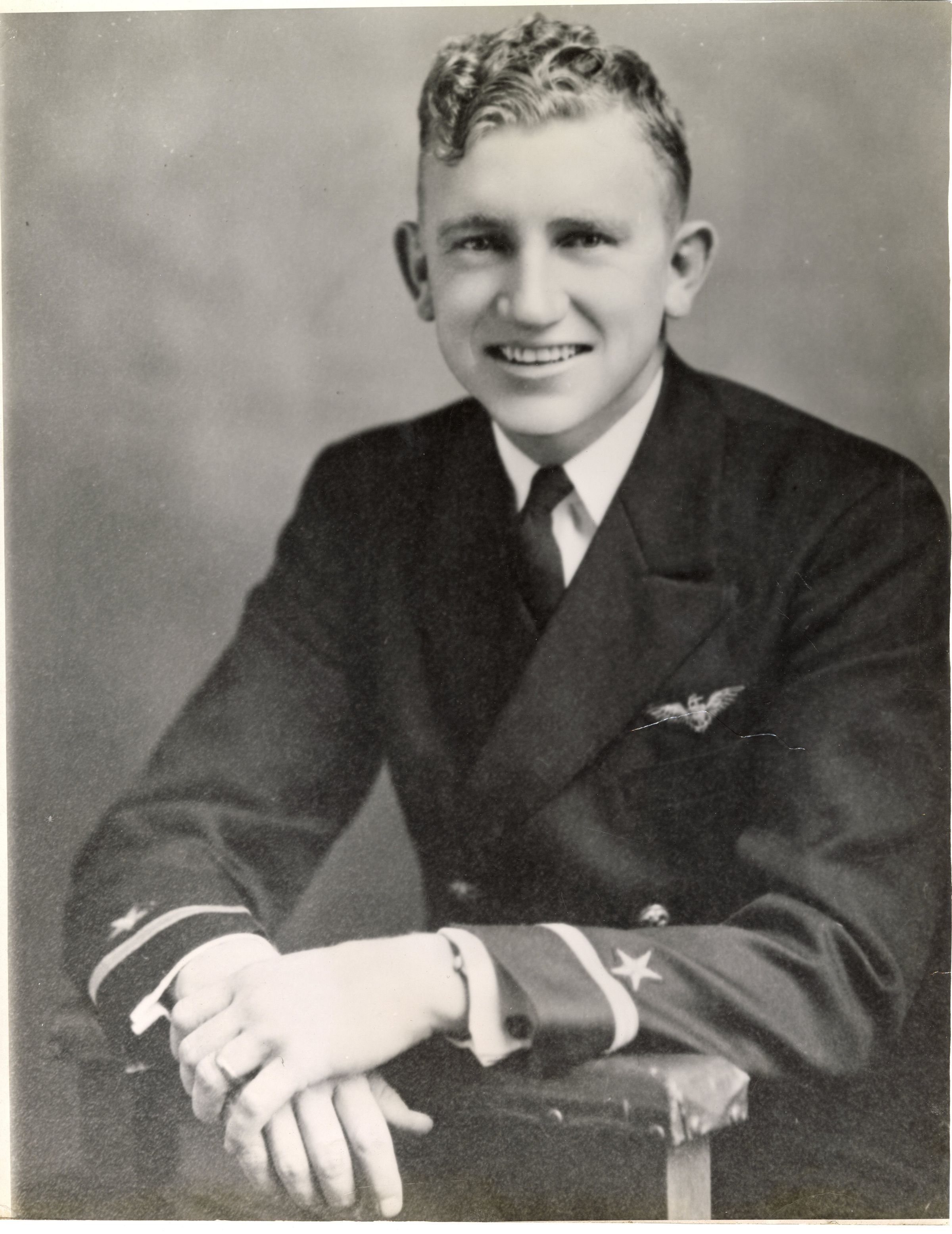 Primary Image of William Grigsby Wearing his Pilot Wings