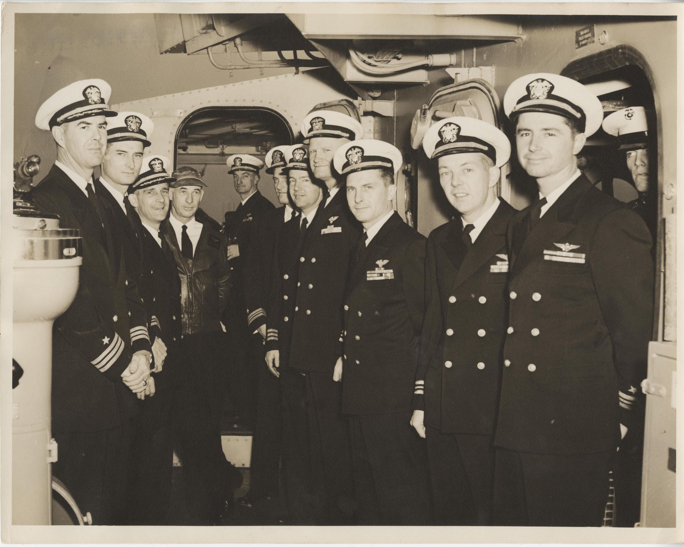 Primary Image of Captain Arnold W. McKechnie with his Commanders