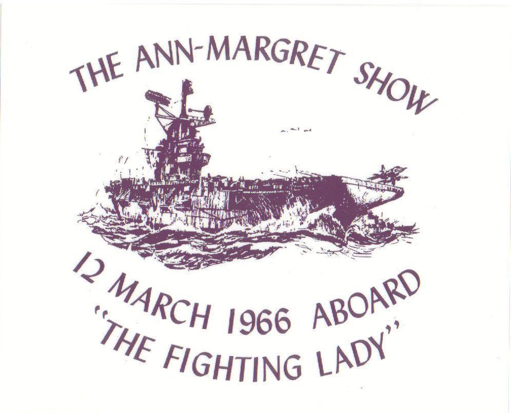 Primary Image of An Announcement for the Performance of Ann-Margret Aboard the USS Yorktown (CVS-10)