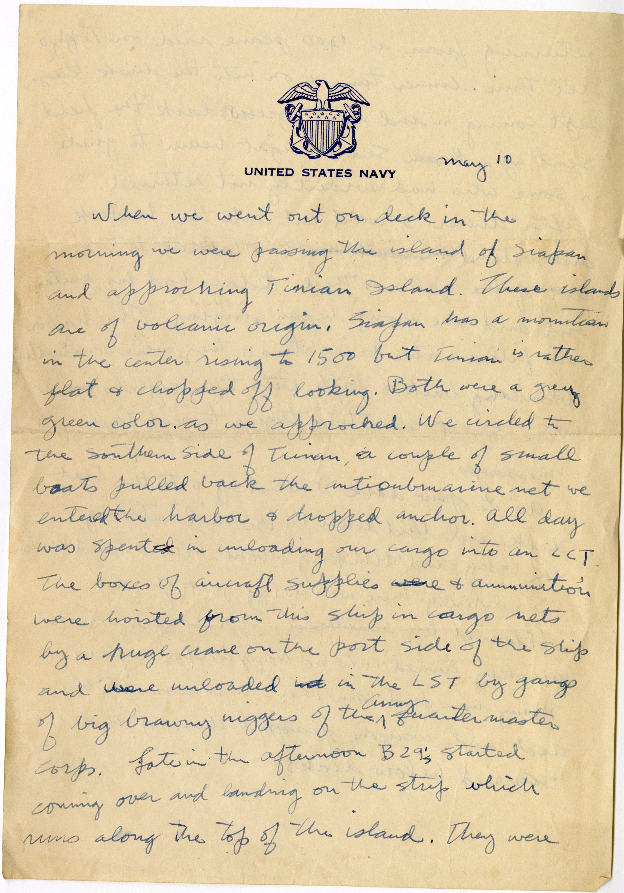 Primary Image of Gerald Hennesy Letter to his Mother Dated May 10, 1945