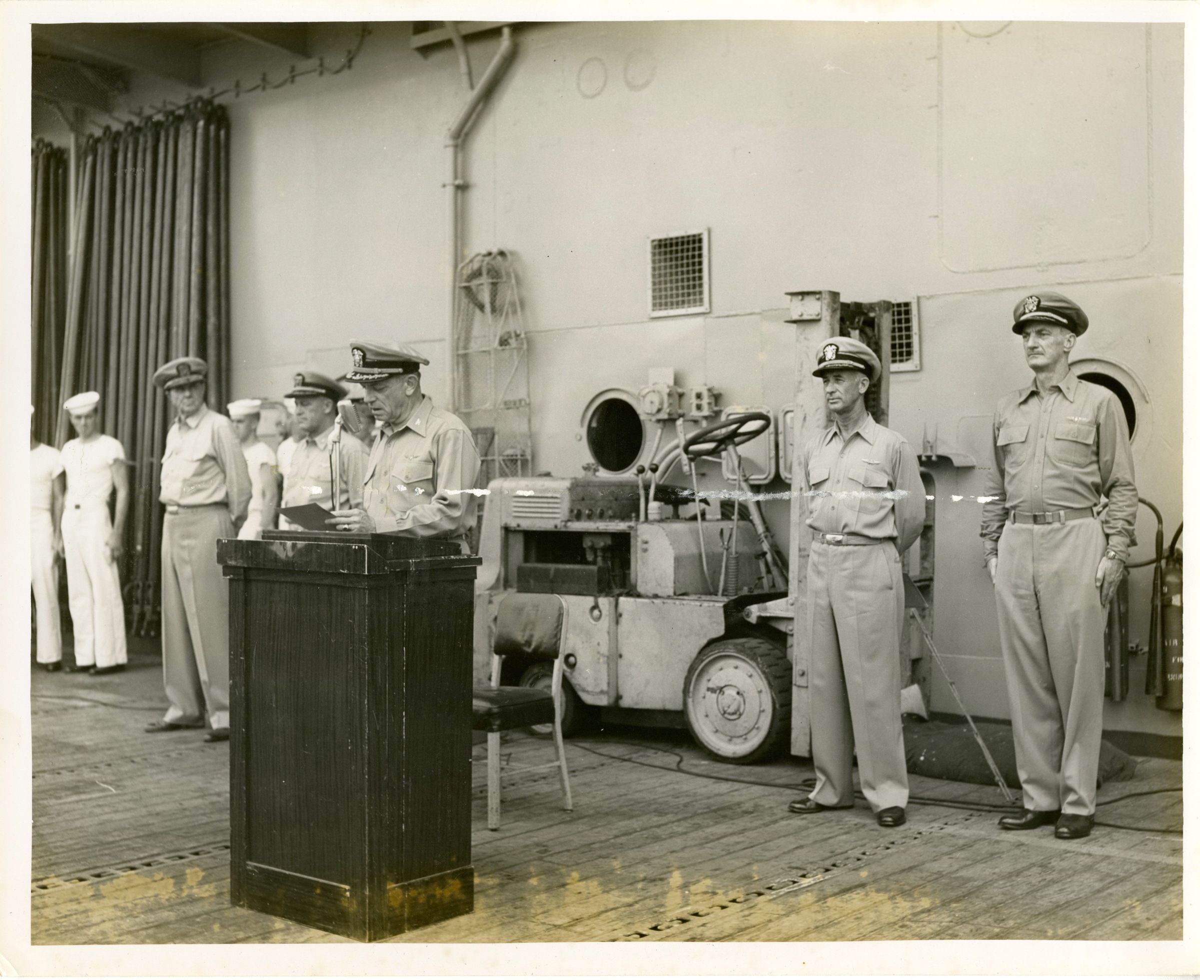 Primary Image of First Orders of Captain Gerald Huff of the USS Yorktown (CVA-10)