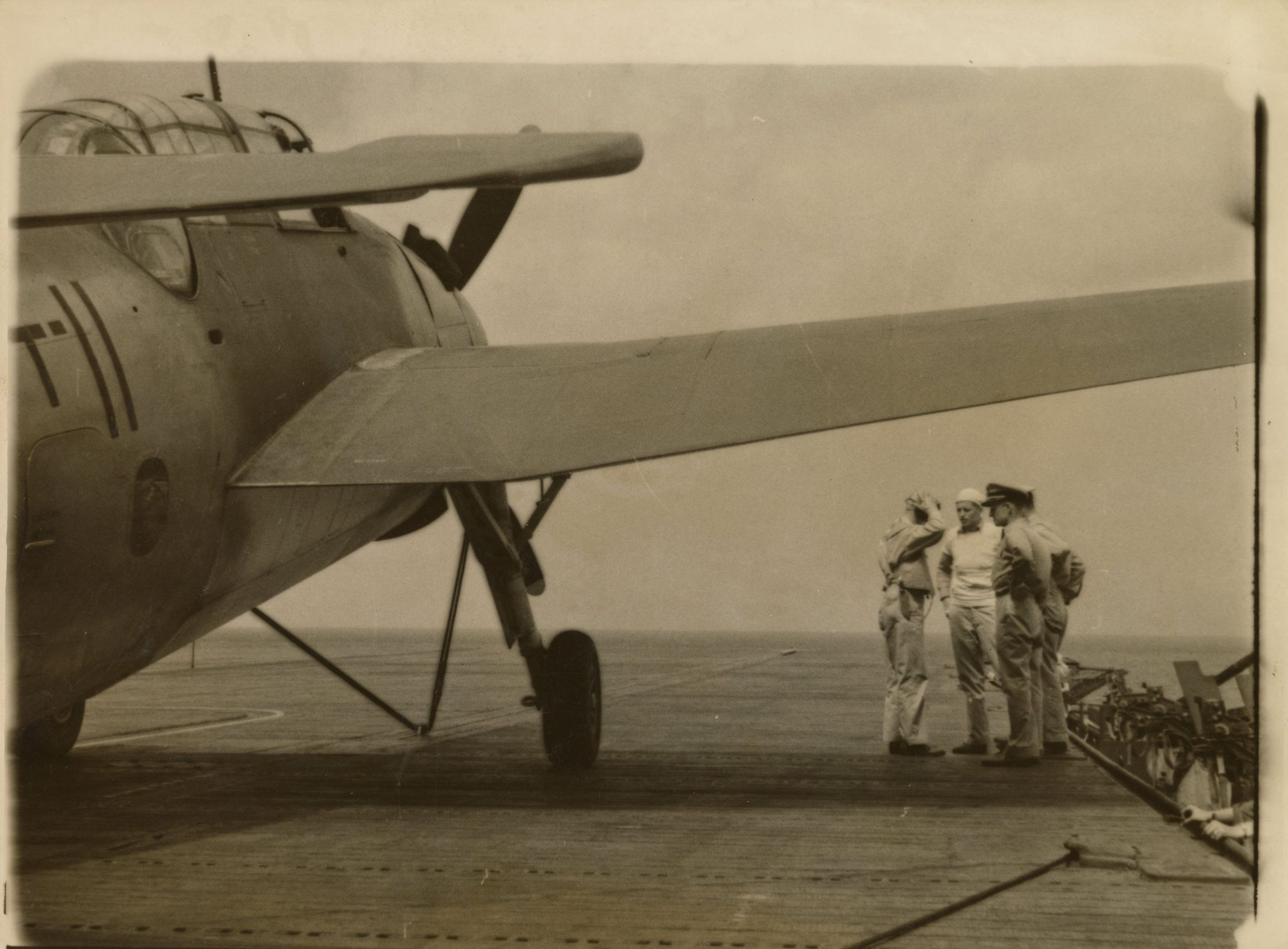 Primary Image of Avenger Torpedo Plane Aboard the USS Yorktown (CV-10)