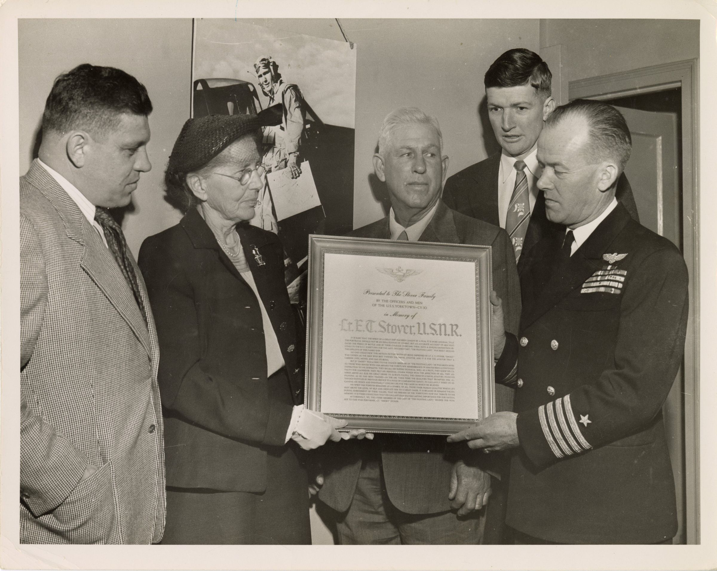 Primary Image of The USS Yorktown Association Honors the Parents of Elisha