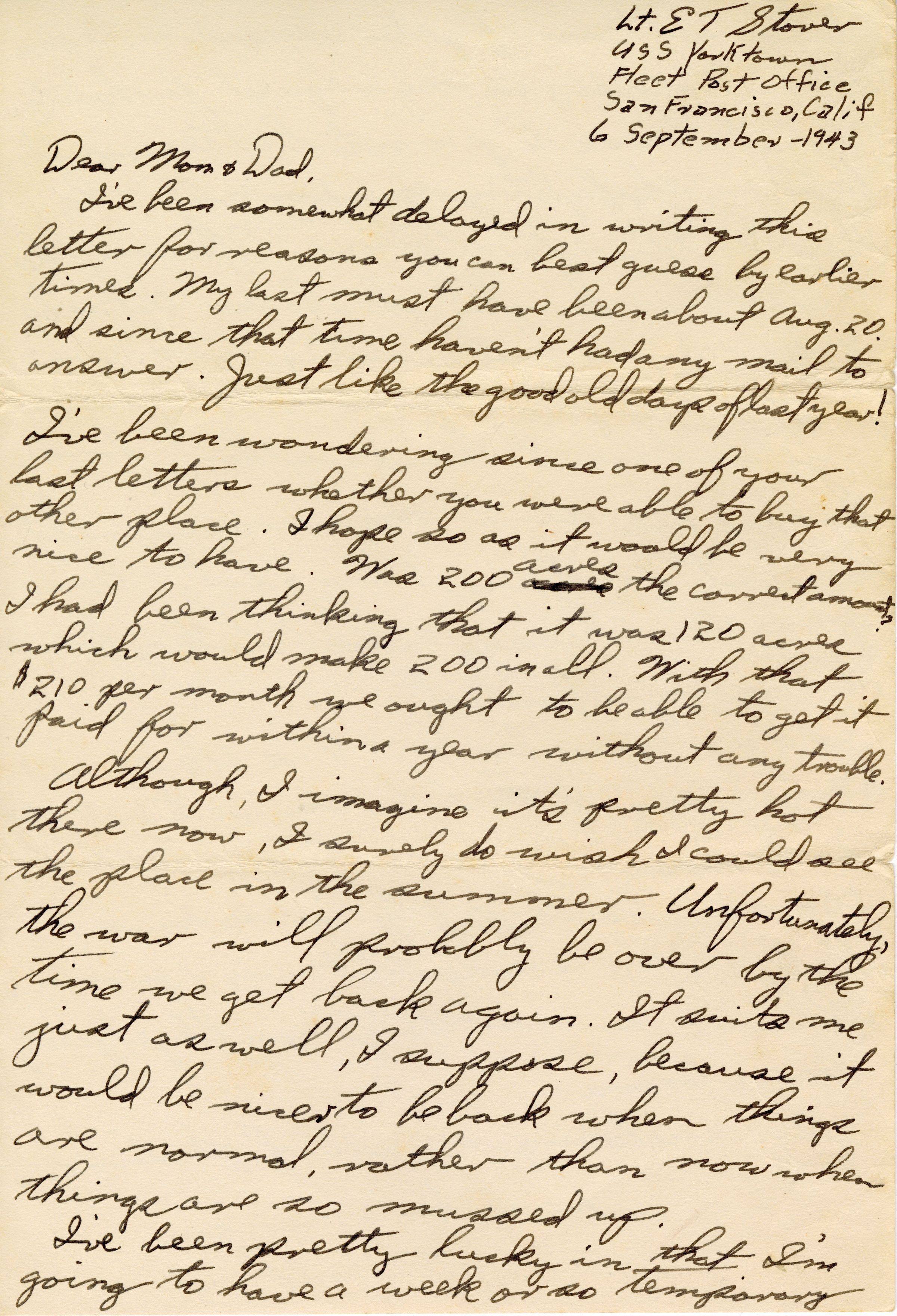 Primary Image of Letter From Elisha 