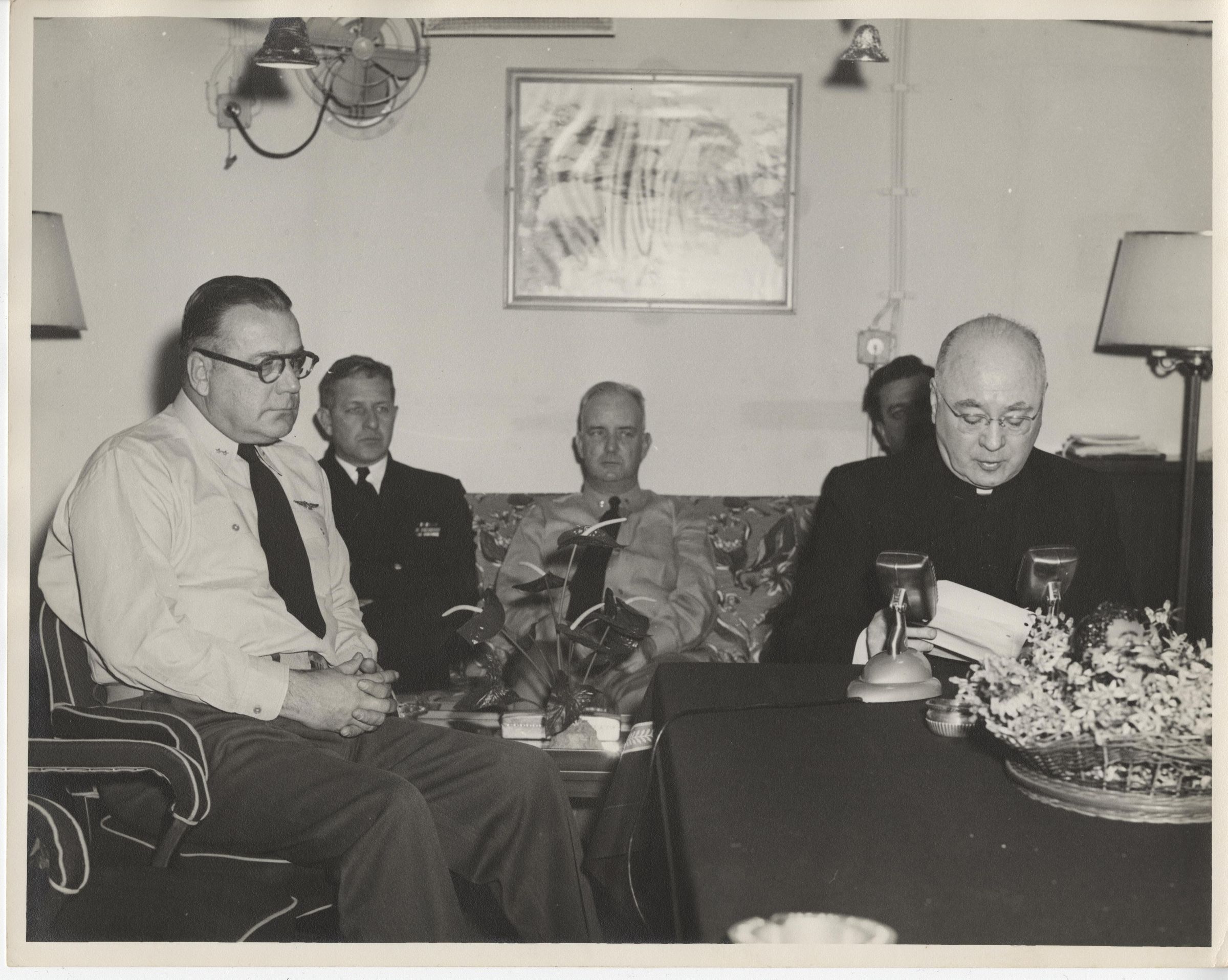 Primary Image of Cardinal Francis Spellman Making an Announcement