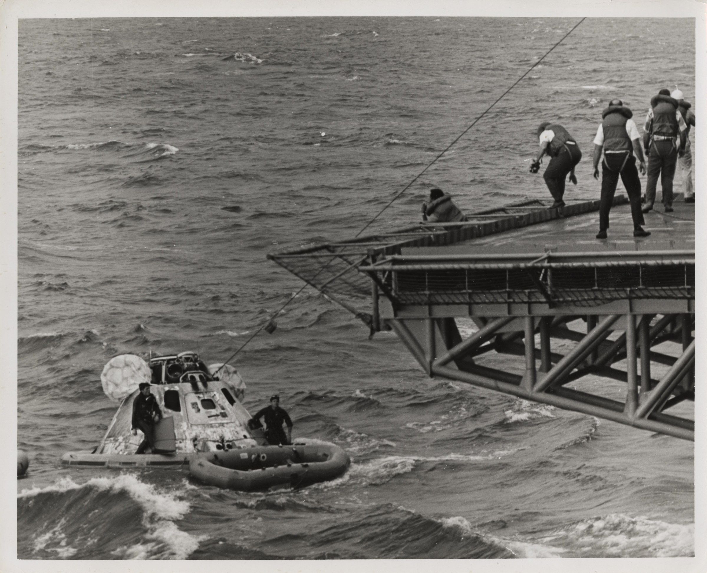 Primary Image of The USS Yorktown (CVS-10) Recovering Apollo 8