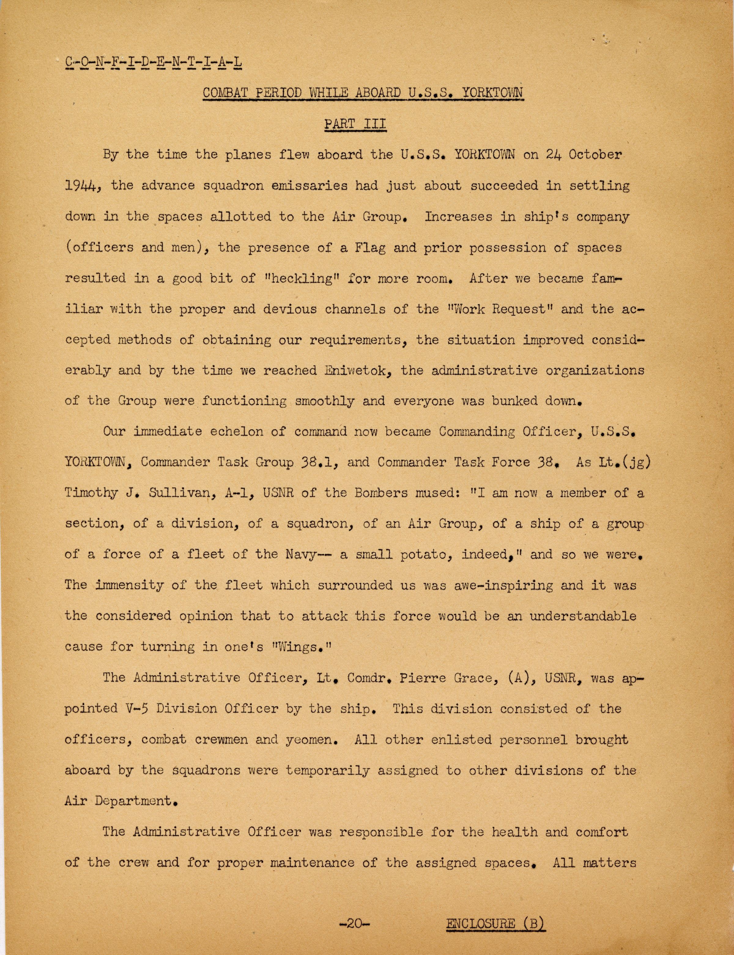 Primary Image of The Official History of Air Group Three, Part III: Combat Period While Aboard USS Yorktown (CV-10)