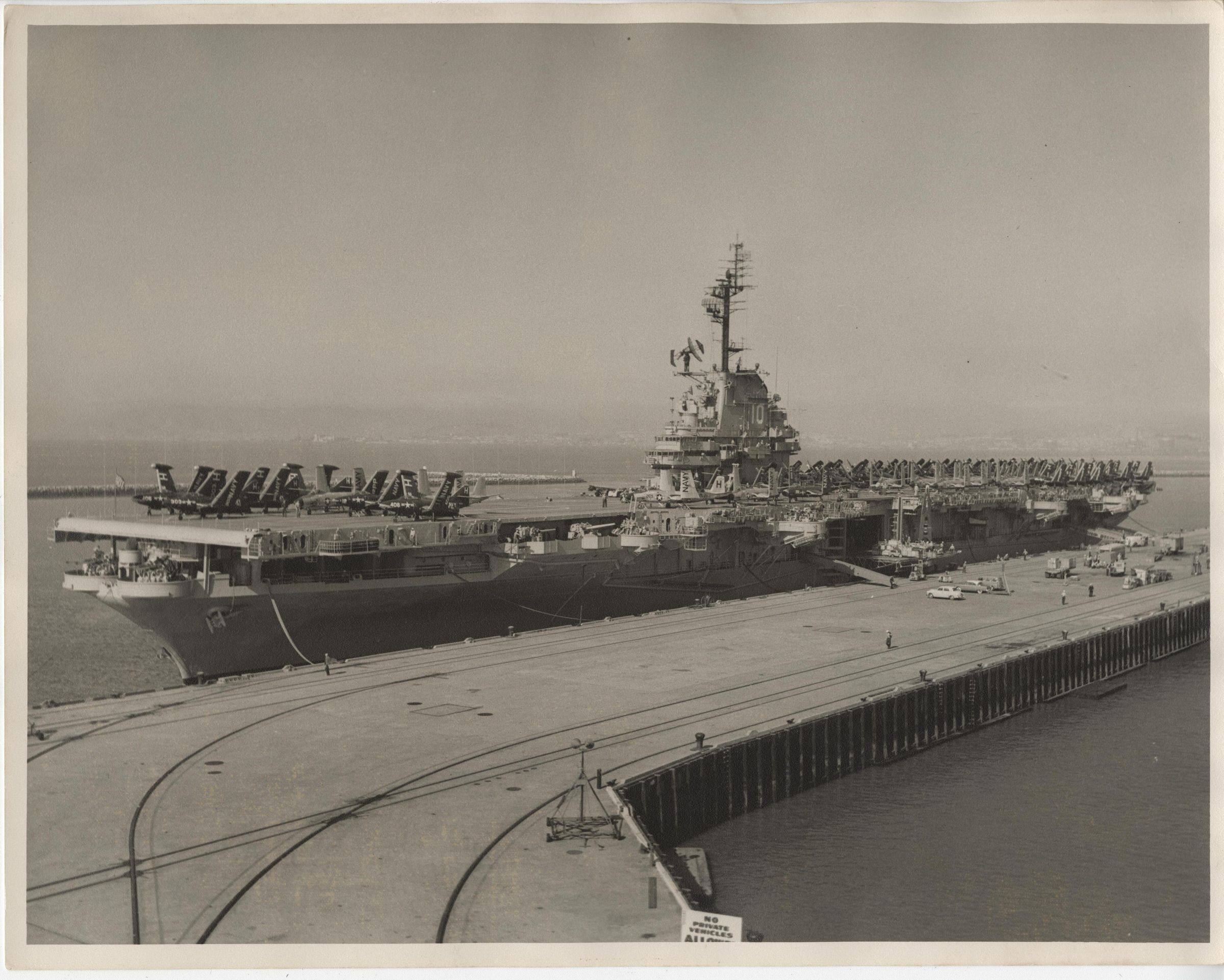 Primary Image of USS Yorktown (CVA-10) Docked in Alameda, California