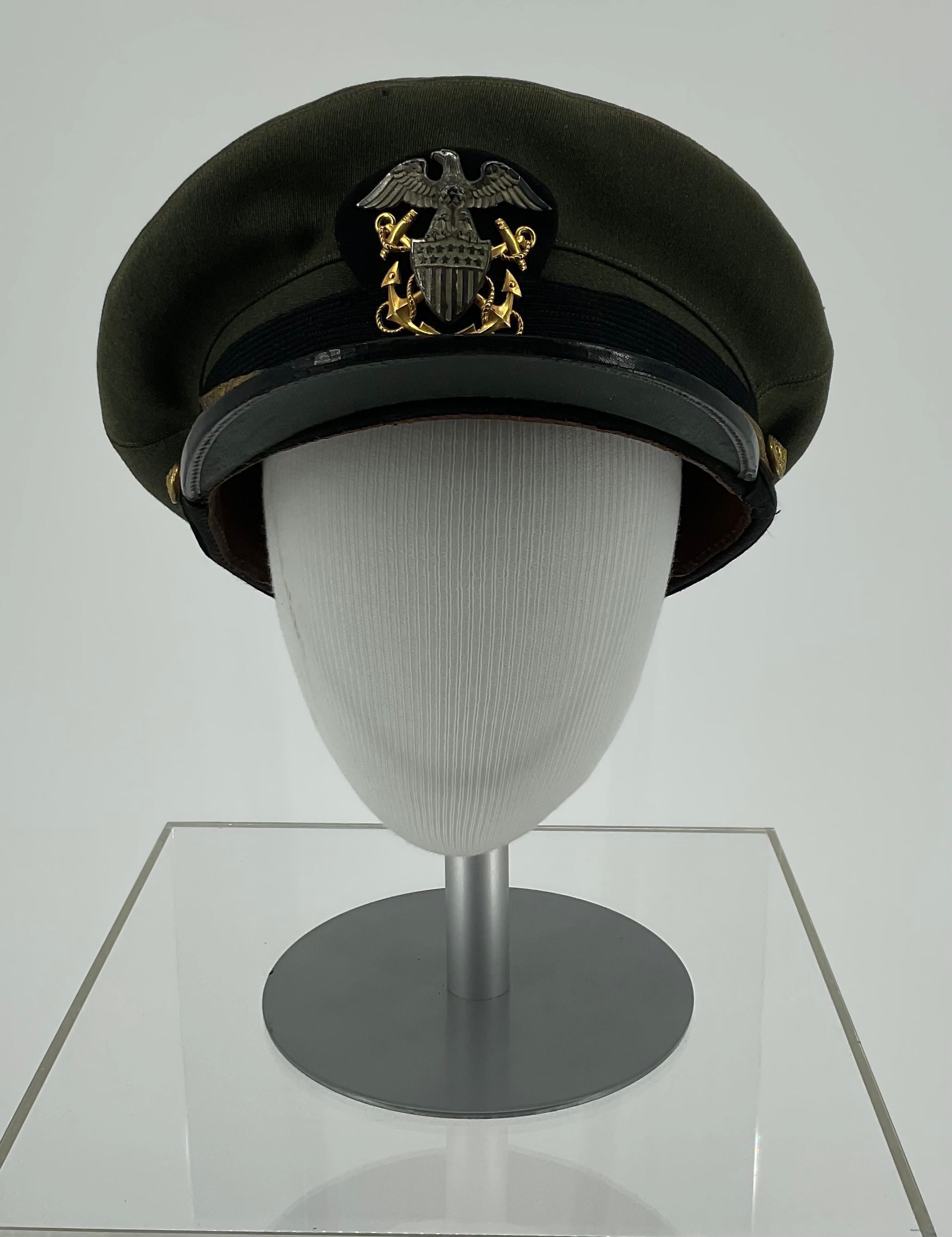 Primary Image of US Naval Aviator’s Working Green Cap