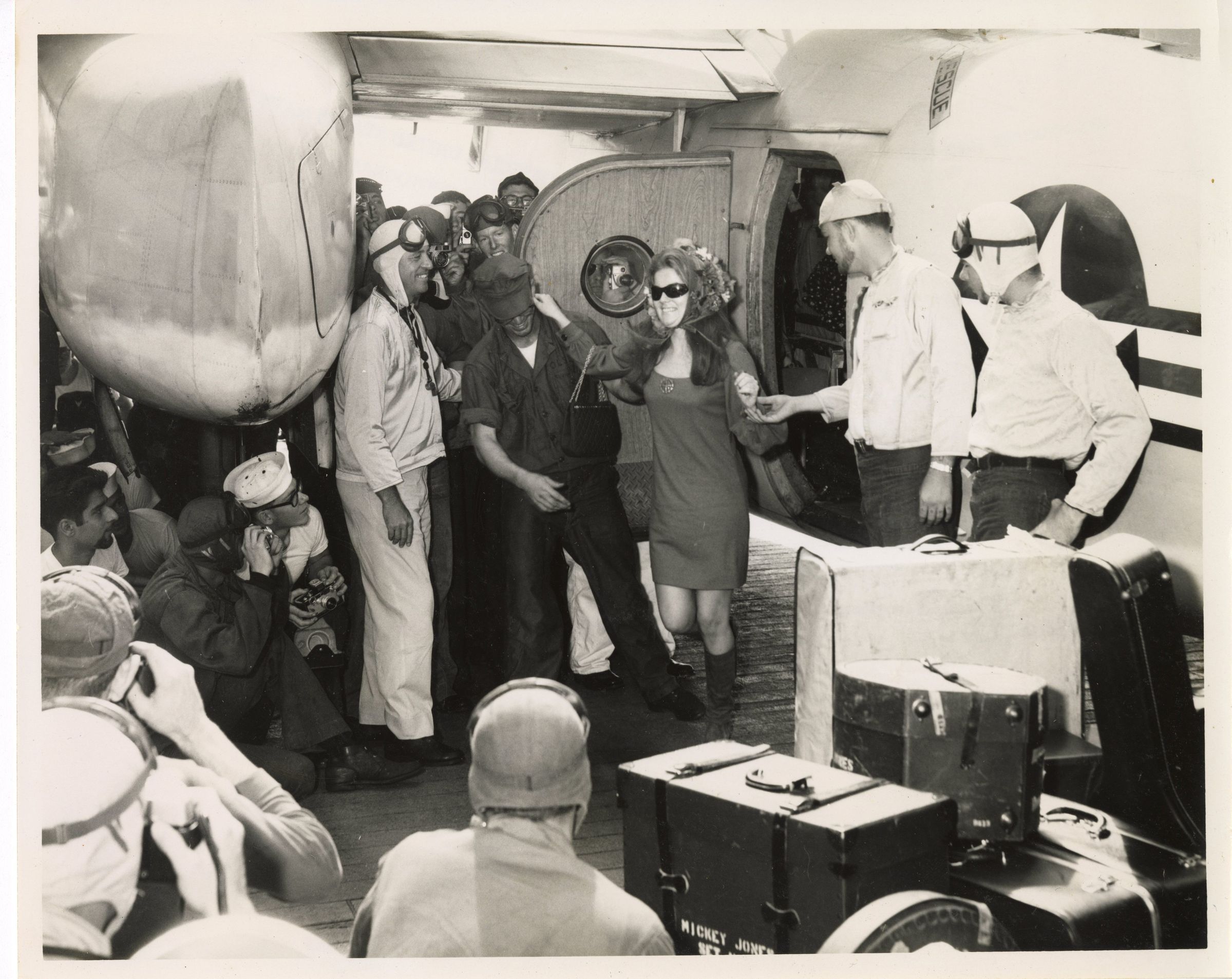 Primary Image of Ann-Margret Comes Aboard the USS Yorktown (CVS-10)
