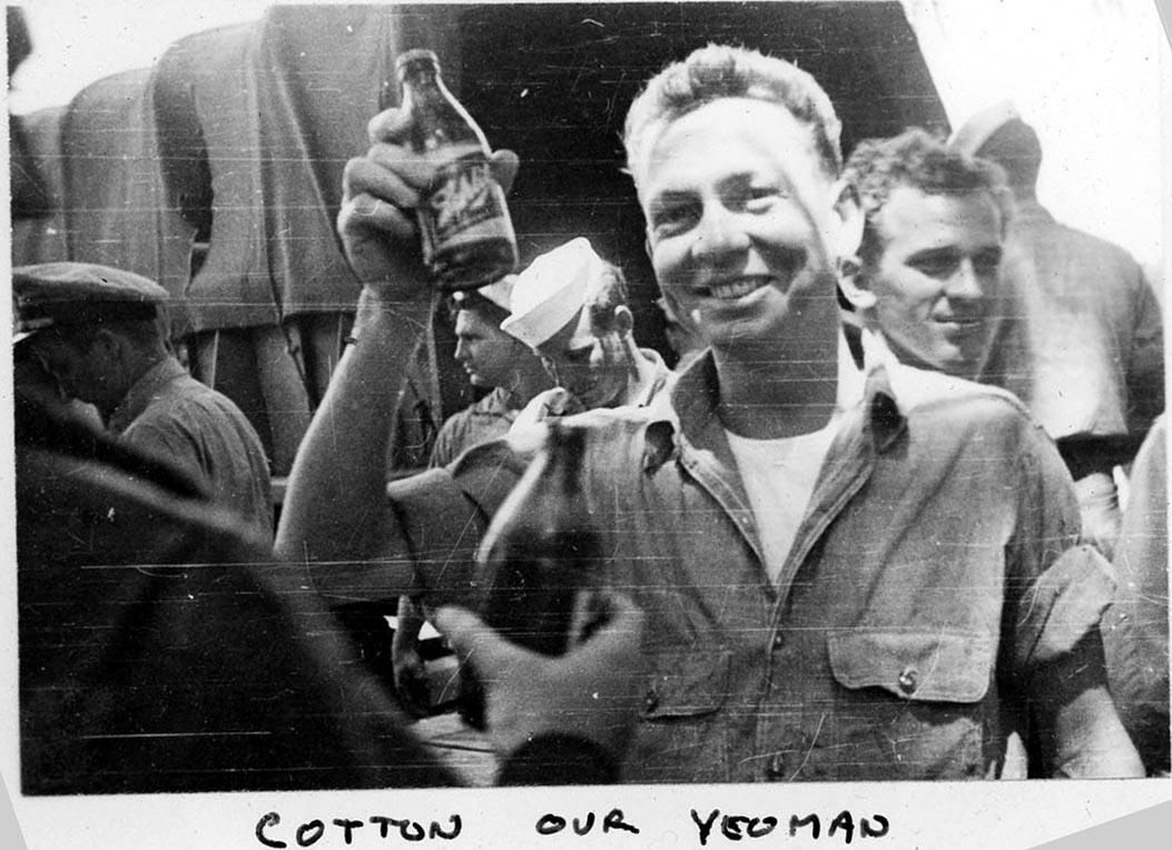 Primary Image of Members of the VF-1 Squadron Enjoying Beers