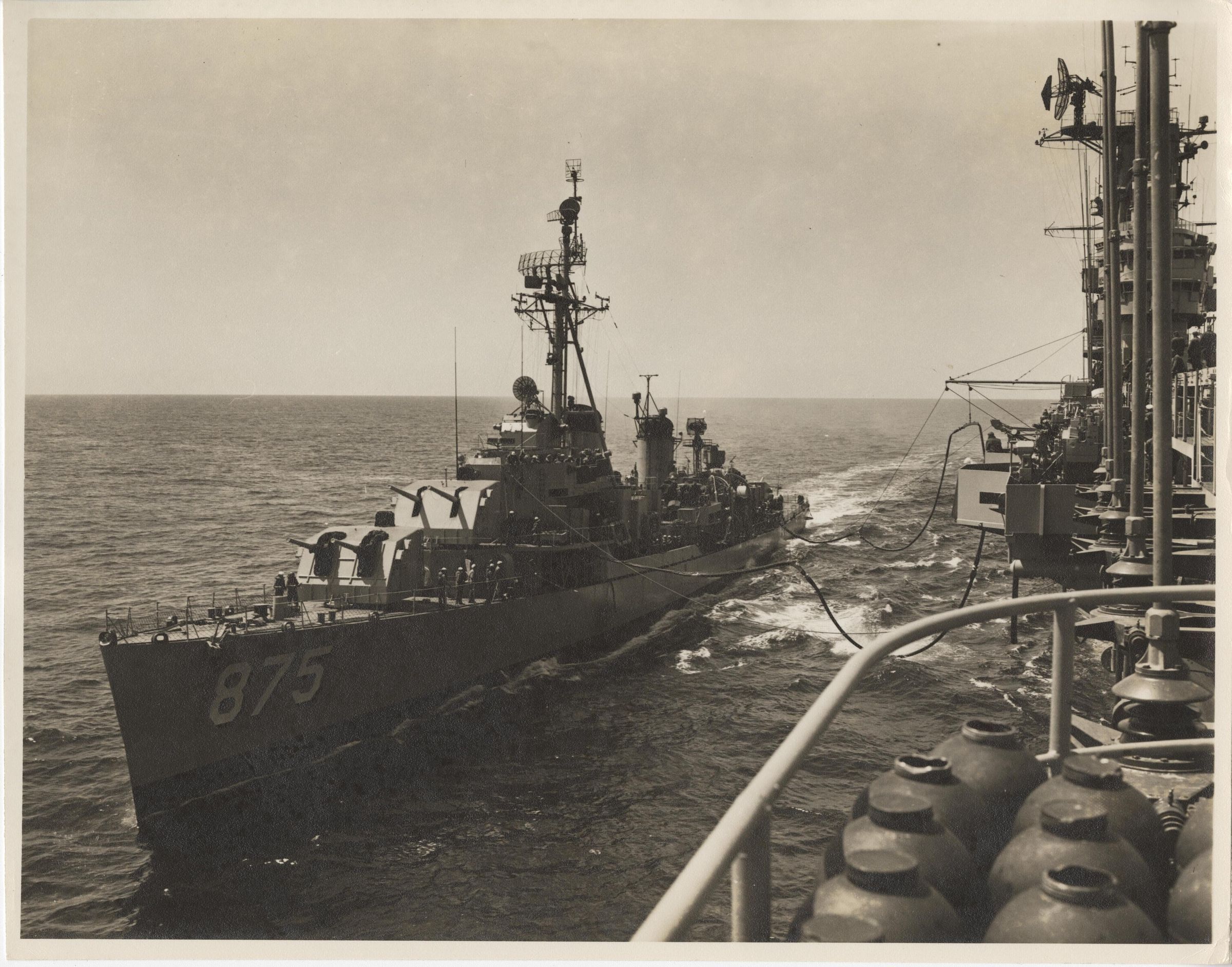 Primary Image of The USS Yorktown (CVA-10) Refueling the USS Henry W. Tucker (DD-875)