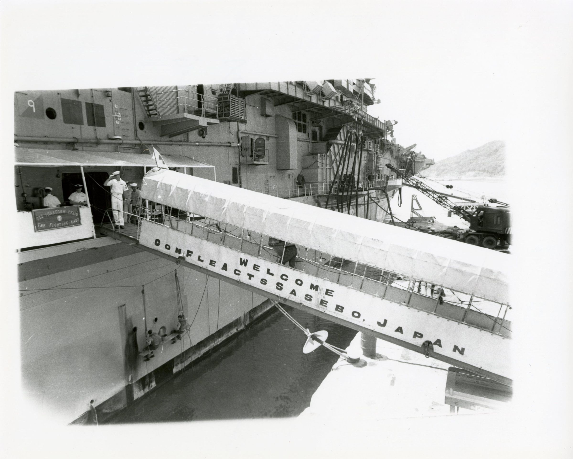 Primary Image of USS Yorktown (CVS-10) Visits Sasebo, Japan in 1968