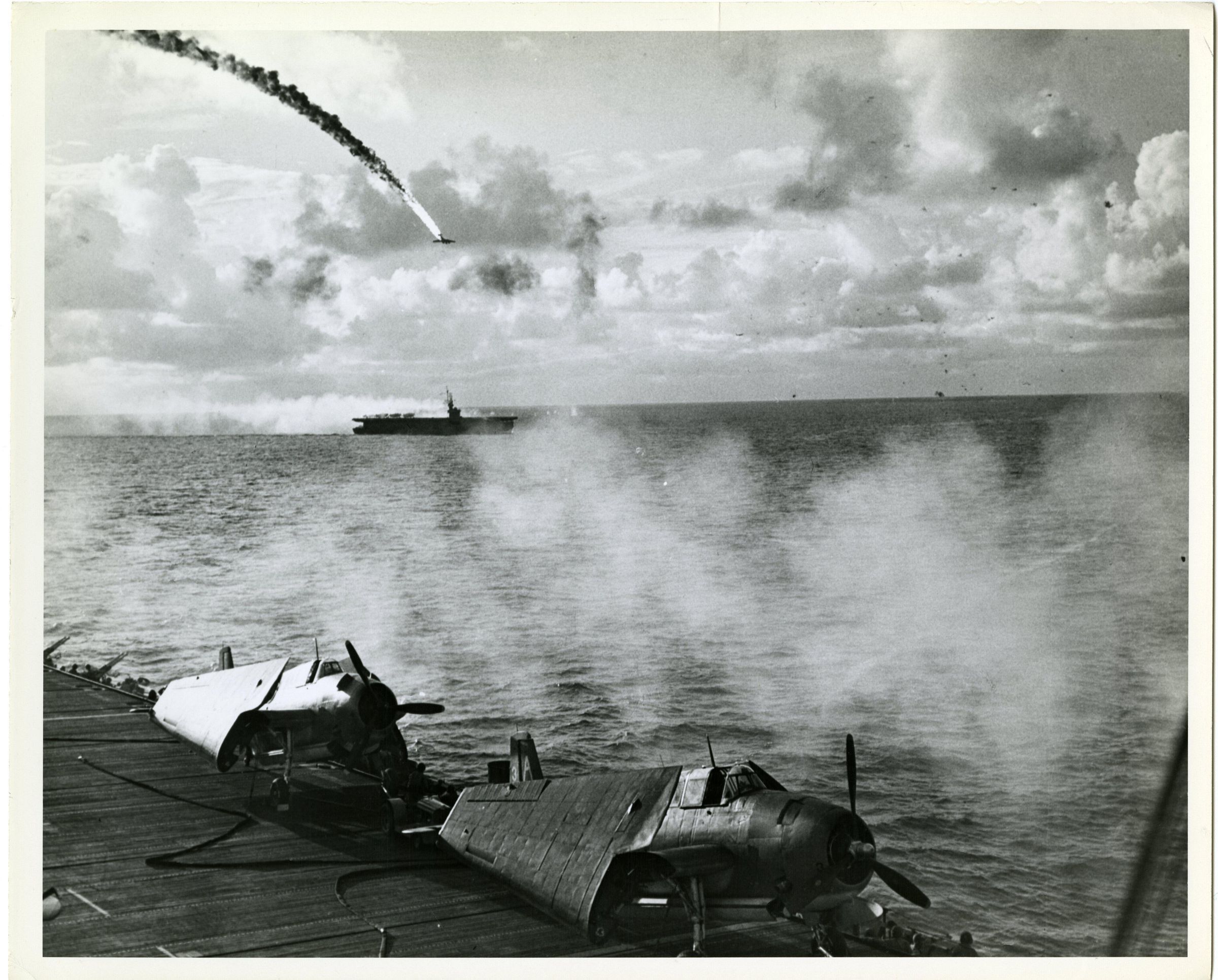 Primary Image of Japanese Plane Destroyed by Anti-Aircraft Fire