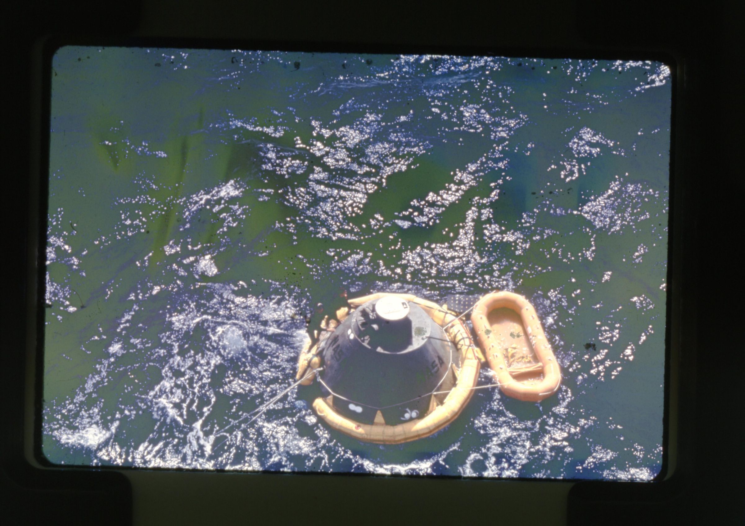 Primary Image of Apollo 8 Capsule at Sea