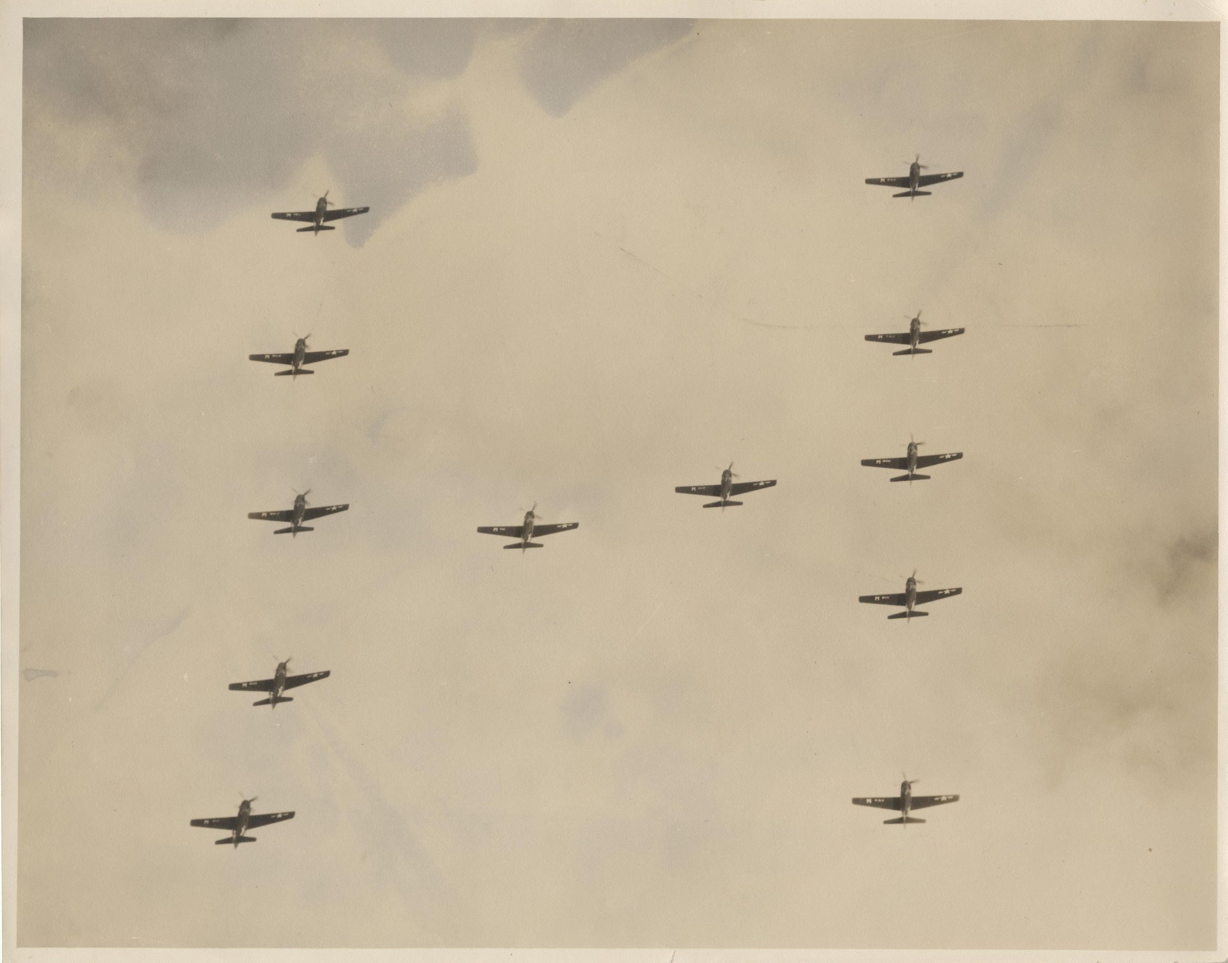 Primary Image of Skyraiders Flying in Formation