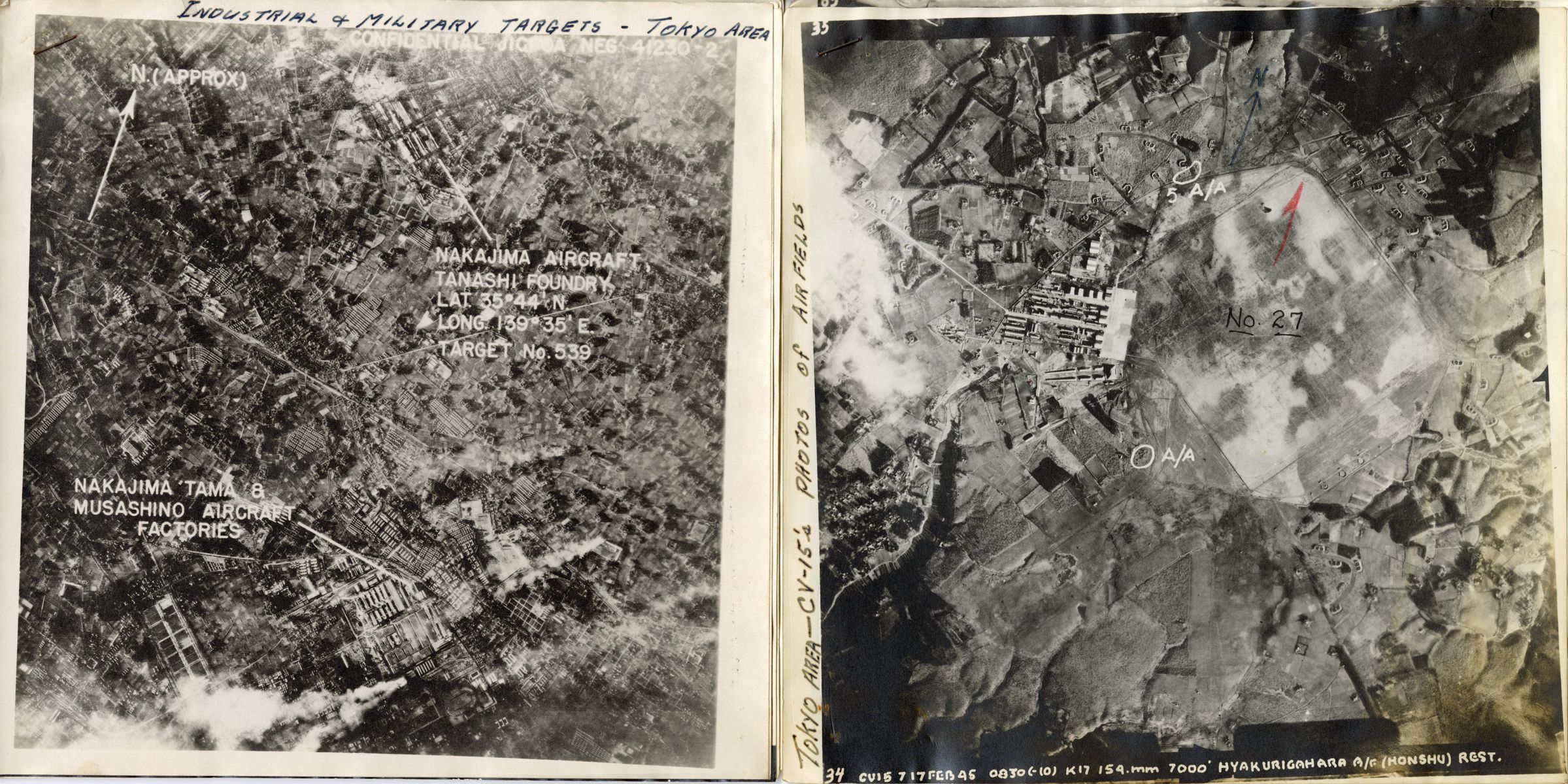 Primary Image of Collection of Aerial Photographs Showing the Areas around Tokyo