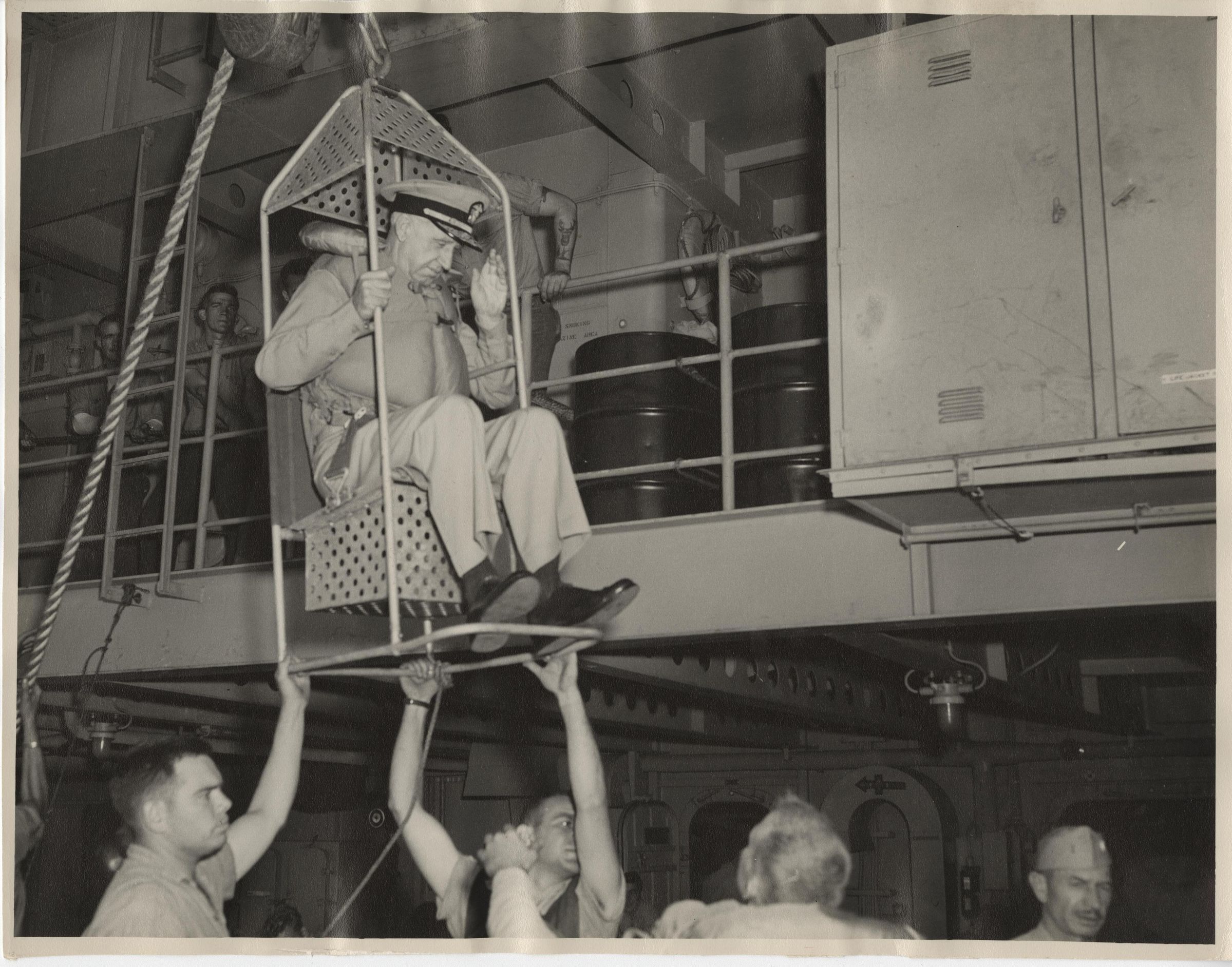 Primary Image of Admiral Hickey in a Boson's Chair