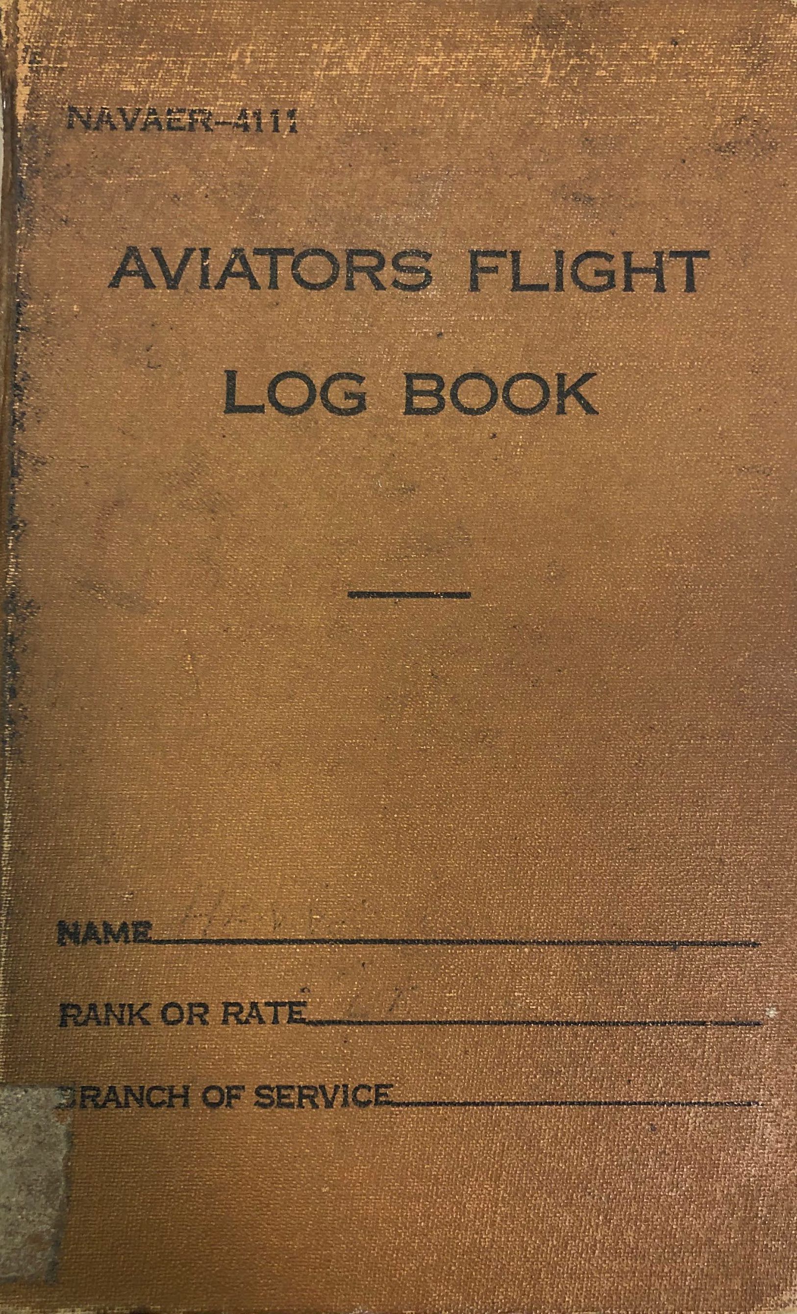 Primary Image of Aviators Flight Log Book of Gerald Hennesy (1944-1950)