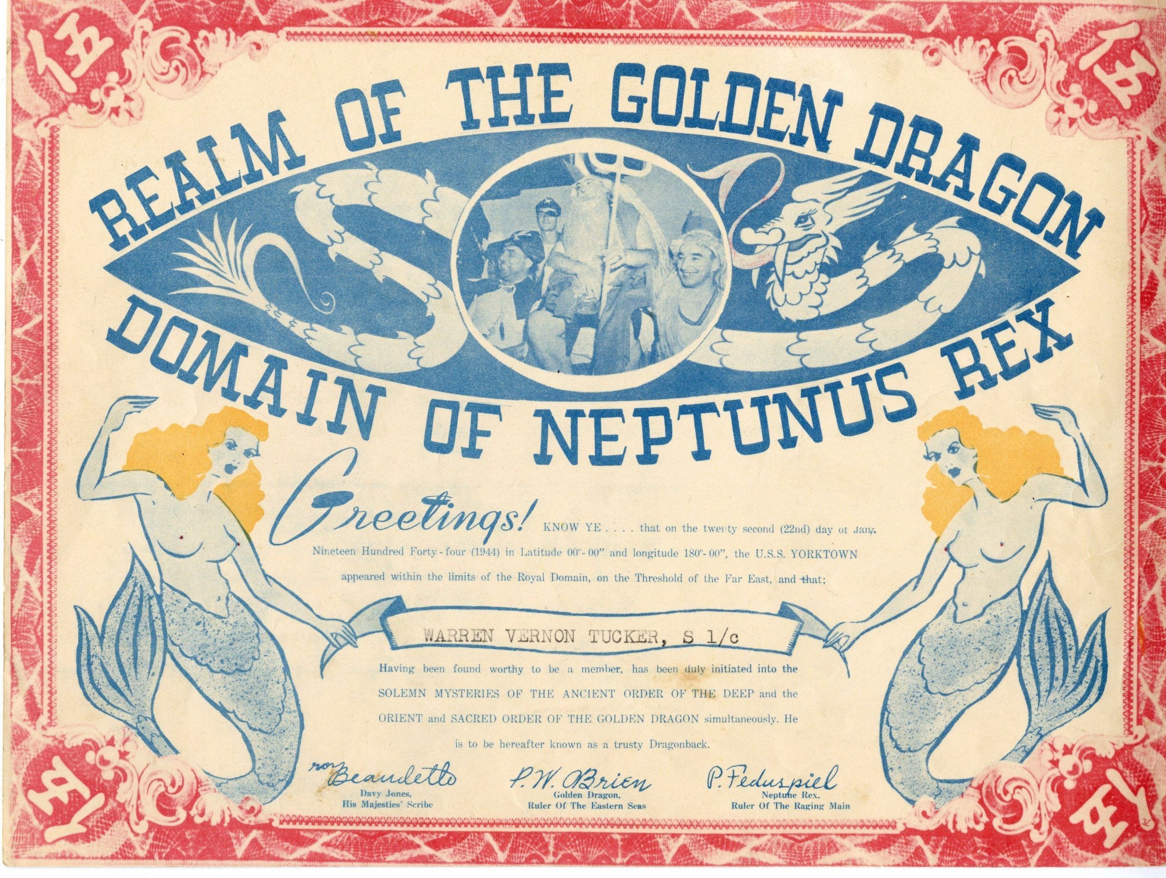 Primary Image of Realm of the Golden Dragon Certificate