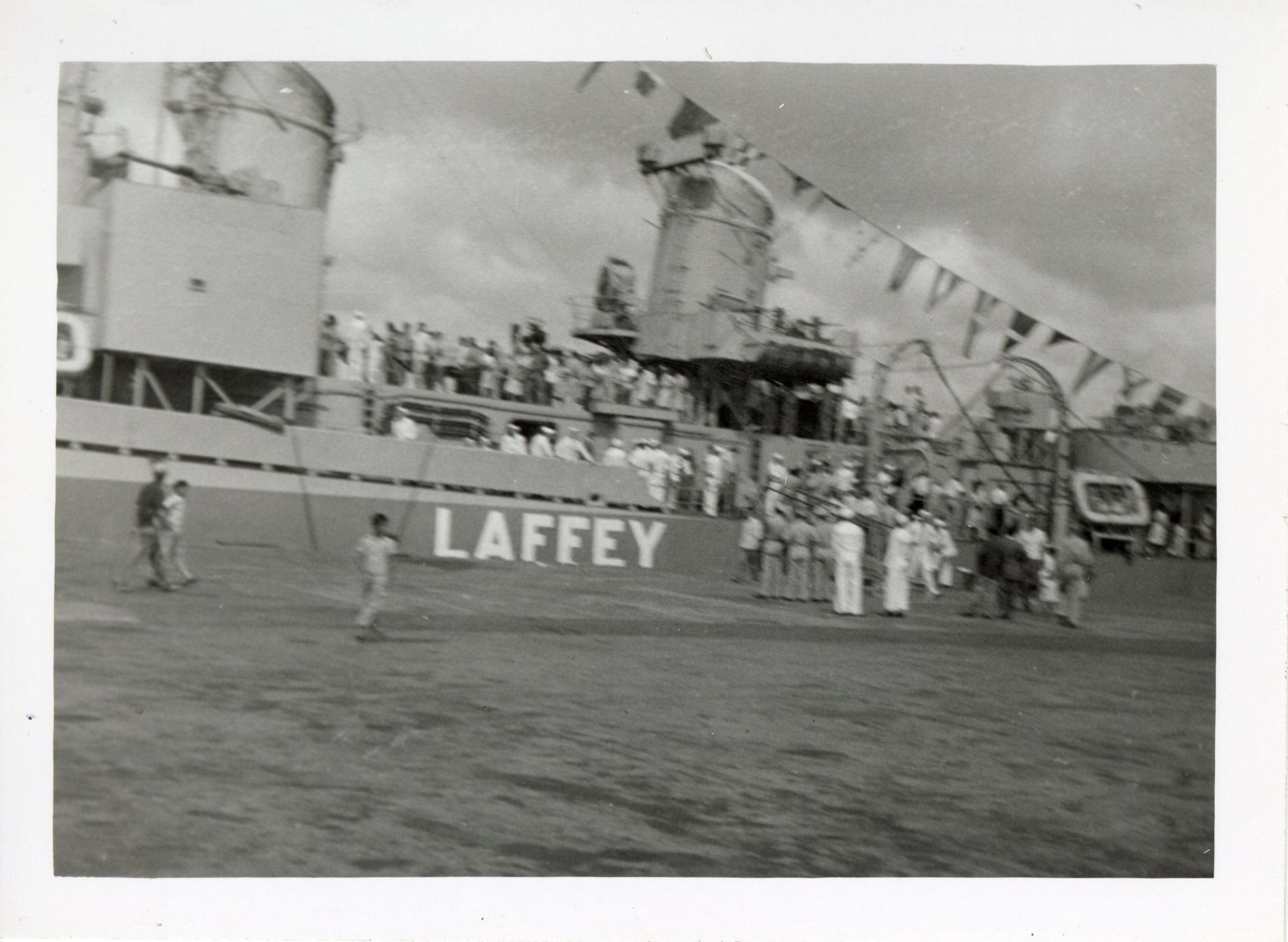 Primary Image of Crowds Touring the Newly Repaired Laffey (DD-724)