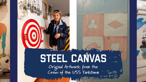 Showing artwork created by sailors aboard the ship more than 50 years ago and highlights about life at sea