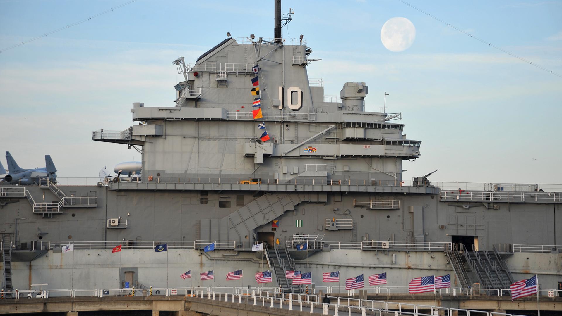 Outside of USS Yorktown