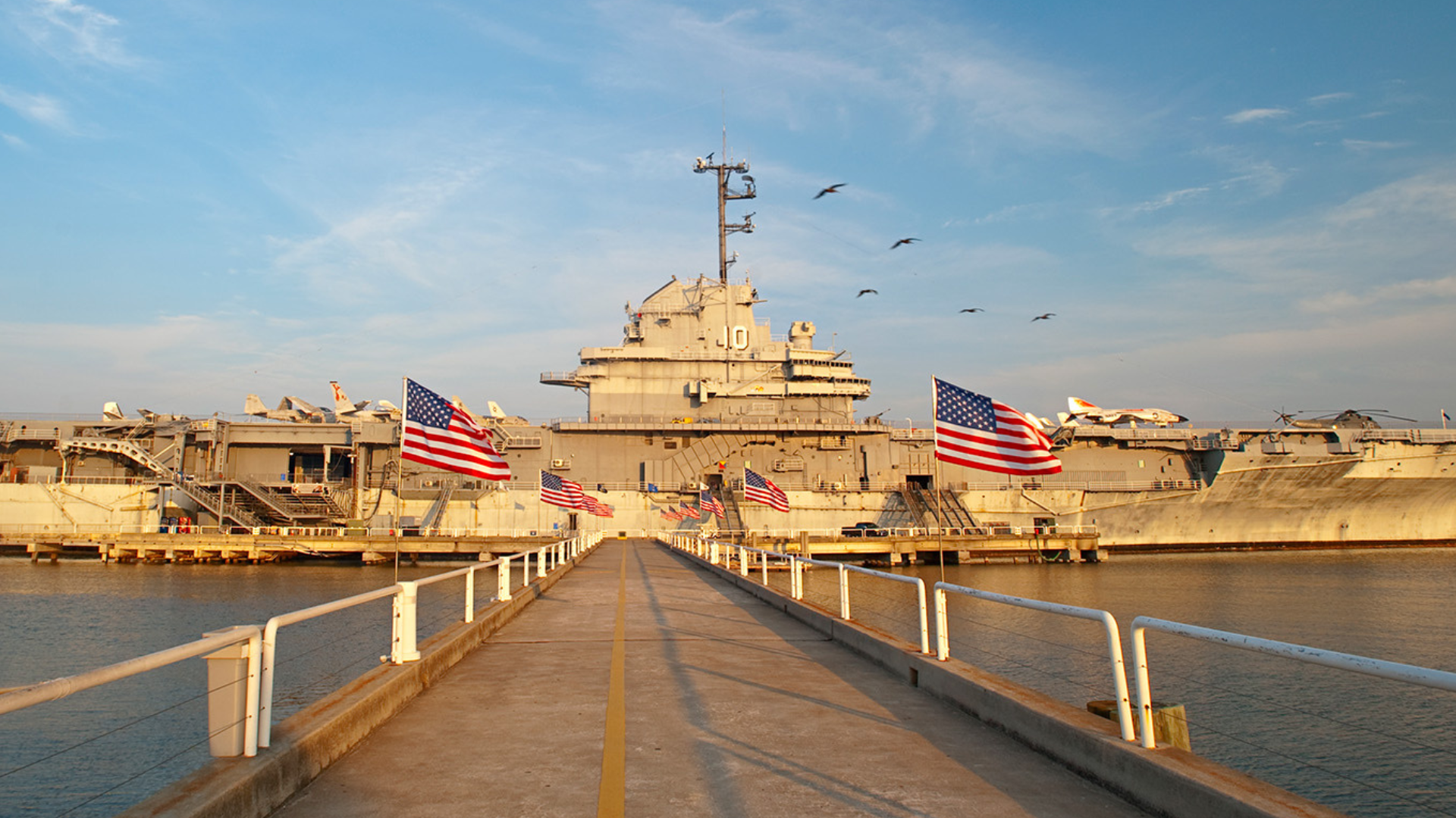 View of the USS Yorktown