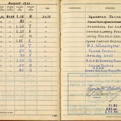 Alternative Image of Aviators Flight Log Book (1929-1932) of James H. Flatley, Jr.