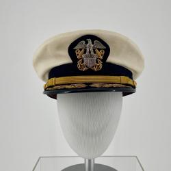 Primary Image of US Navy Flag Officer Cap of Frederick Becton