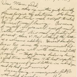 Primary Image of Letter From Elisha "Smokey" Stover to his Parents Dated August 18, 1943