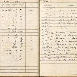 Alternative Image of Aviators Flight Log Book (1939-1942) of James H. Flatley, Jr.