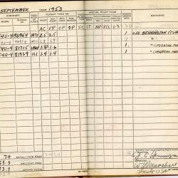 Alternative Image of Aviators Flight Log Book of Gerald Hennesy (1950-1958)