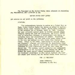 Alternative Image of First Reunion Program of the USS Laffey Association