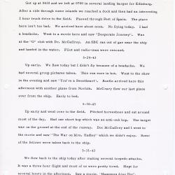 Alternative Image of Shipboard Diary of Joseph Kristufek While Aboard the USS Yorktown (CV-10) and an Accompanying Summary of Air Group Five's Accomplishments