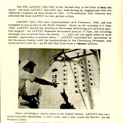 Alternative Image of First Reunion Program of the USS Laffey Association