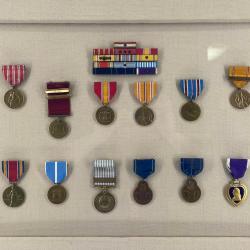 Alternative Image of Framed Service Medals Display of Arthur F. Doty, Jr.