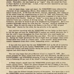 Primary Image of Official US Navy Department Press Release on the History of the USS Yorktown (CV-10)