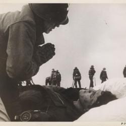Primary Image of Father Joseph O'Callahan Administers Last Rites on USS Franklin (CV-13)