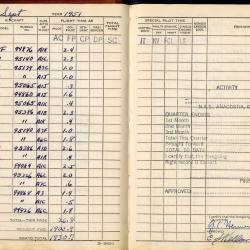 Alternative Image of Aviators Flight Log Book of Gerald Hennesy (1950-1958)