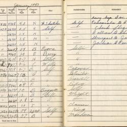 Alternative Image of Aviators Flight Log Book of Gerald Hennesy (1942-1944)