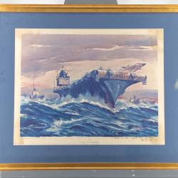 Alternative Image of "USS Enterprise" Inscribed Print