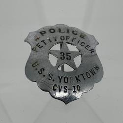 Alternative Image of USS Yorktown (CVS-10) Police Petty Officer Badge