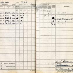 Alternative Image of Aviators Flight Log Book of Gerald Hennesy (1950-1958)